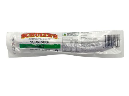 Schulte s Garlic Salami Stick 40g Fashion