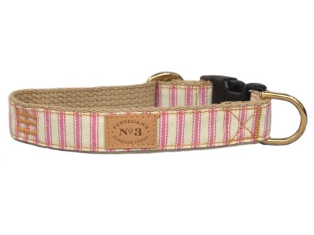 Classic Pink Ticking Collar on Sale