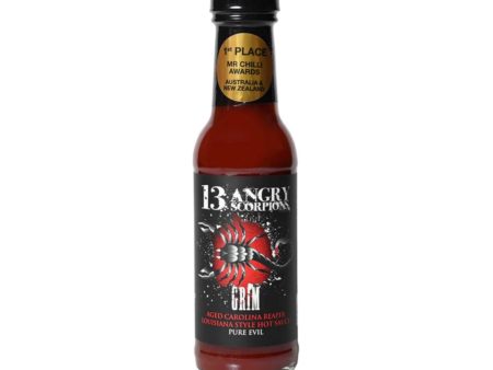 13 Angry Scorpions Grim Hot Sauce 150ml Hot on Sale