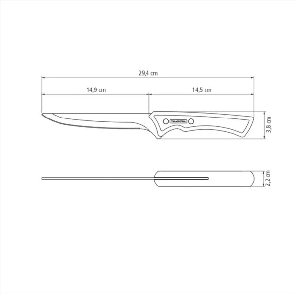 Tramontina Churrasco Black Collection Boning Knife 6  For Cheap