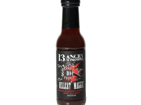 13 Angry Scorpions Hellcat Maggie Hot Sauce 150ml on Sale