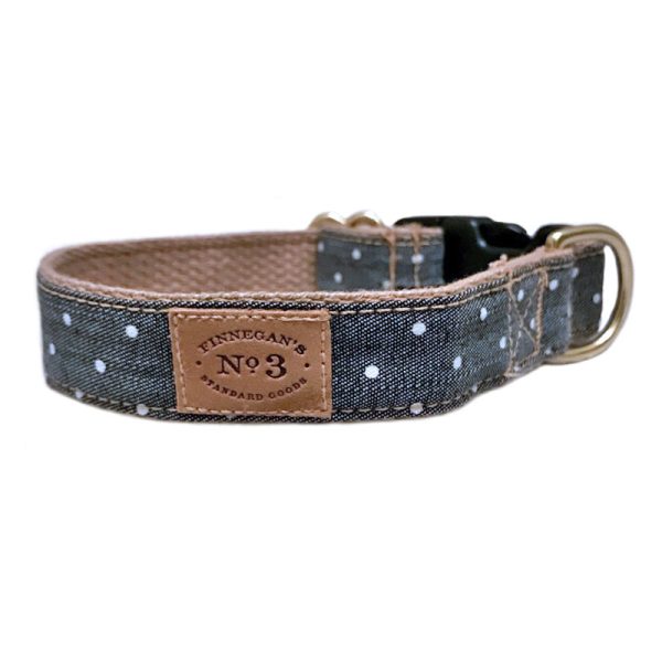 Denim Dot Collar Online Sale