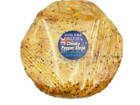 Gislers Chunky Pepper Steak Gourmet Family Pie For Cheap