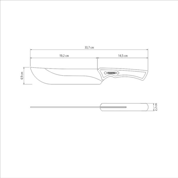 Tramontina Churrasco Black Collection Meat Knife 8  Hot on Sale