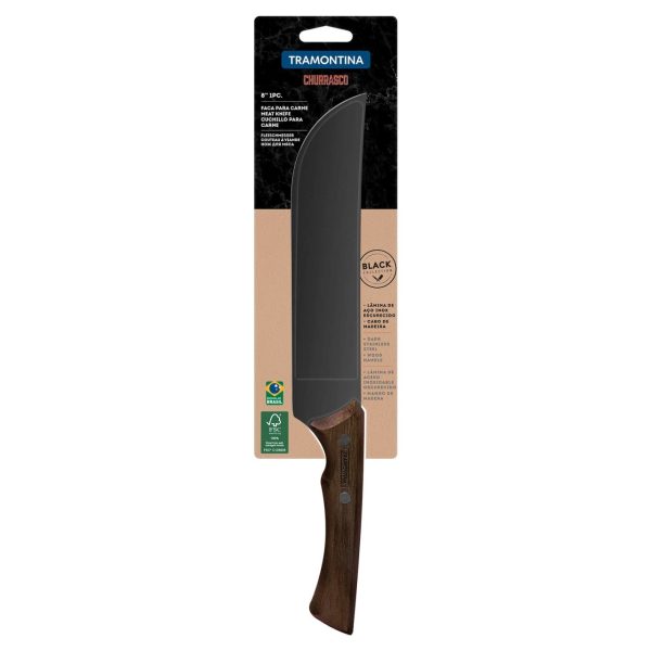 Tramontina Churrasco Black Collection Meat Knife 8  Hot on Sale