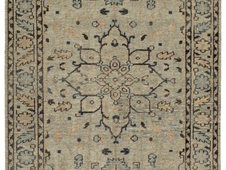 Kaleen Herrera Collection HRA03 Pewter Green Area Rug Collection Hot on Sale