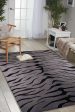 Nourison Contour CON30 Black Grey Area Rug Collection on Sale