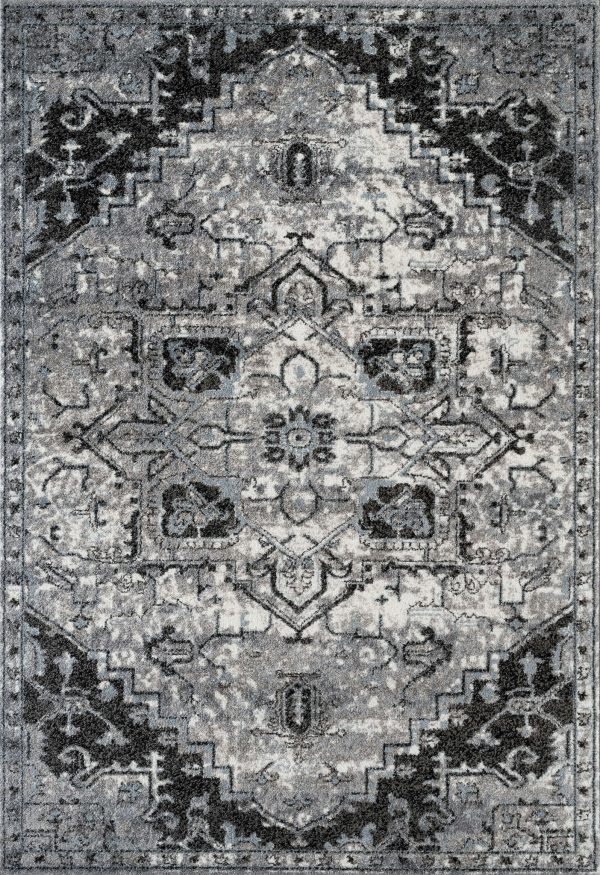 Amer Alexandria ALX-49 Dark Gray Area Rug Collection Hot on Sale