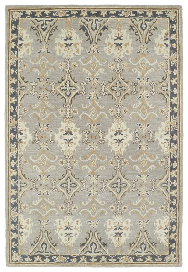 Kaleen Middleton Collection MID04 Grey Area Rug Collection Cheap