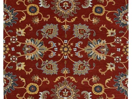 Kaleen Middleton Collection MID02 Red Area Rug Collection Discount