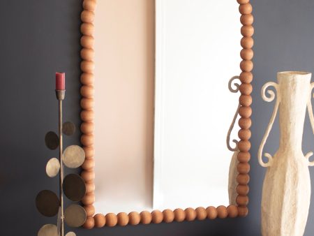 Wooden Ball Arched Mirror Cheap