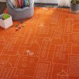 Nourison Miles DS202 Orange Area Rug Collection Sale