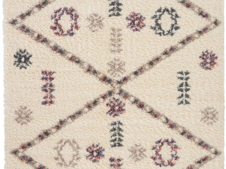 Nourison Denmark Shag DNK01 Ivory Area Rug Collection Sale