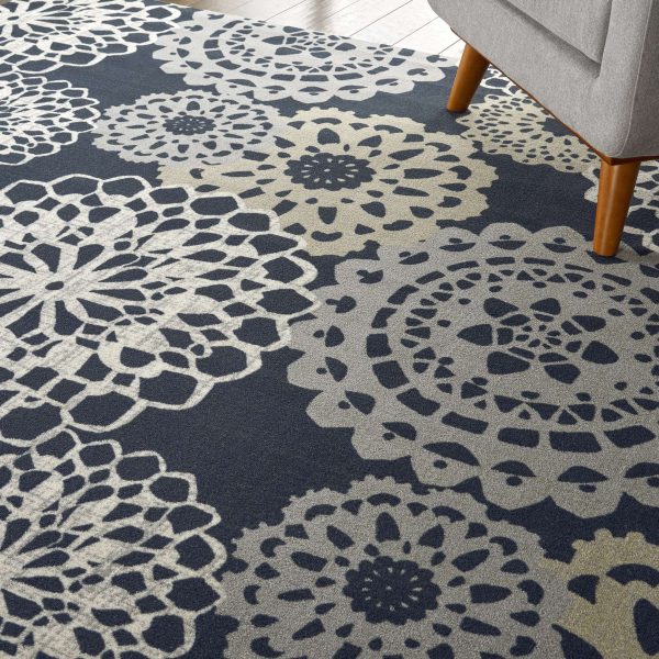 Waverly Sun N  Shade SND72 Black Area Rug Collection Sale