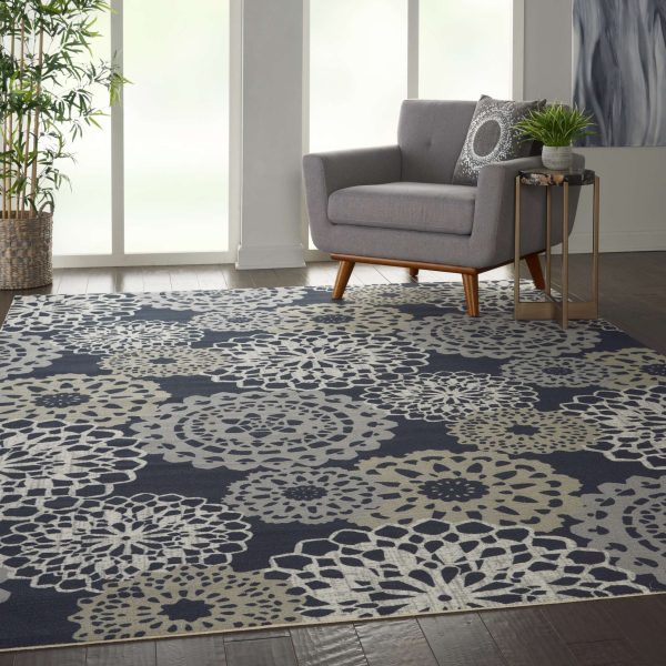 Waverly Sun N  Shade SND72 Black Area Rug Collection Sale