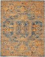 Nourison Passion PSN07 Teal Sun Area Rug Collection Supply