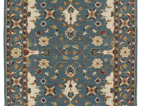 Kaleen Middleton Collection MID01 Teal Area Rug Collection Hot on Sale