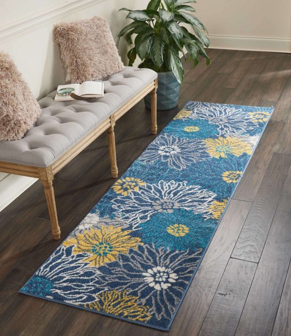 Nourison Passion PSN17 Blue Area Rug Collection Fashion