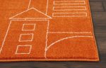 Nourison Miles DS202 Orange Area Rug Collection Sale