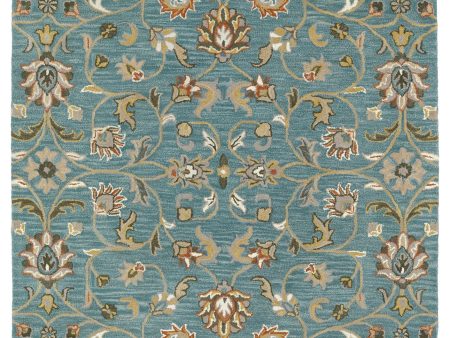 Kaleen Middleton Collection MID05 Turquoise Area Rug Collection Cheap