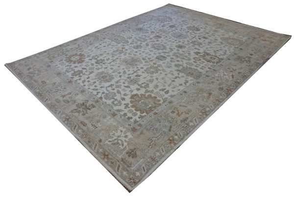 9 x12  Light Colored Turkish Style Oushak Area Rug For Discount