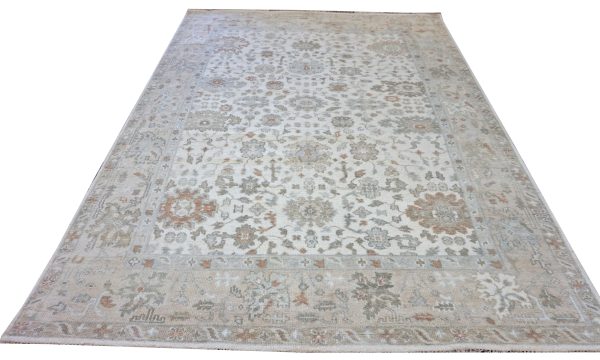 9 x12  Light Colored Turkish Style Oushak Area Rug For Discount