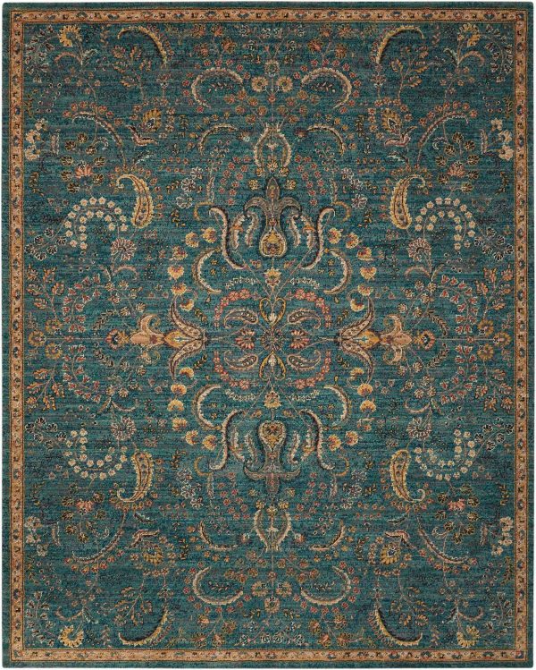 Nourison Nourison 2020 NR204 Teal Area Rug Collection Cheap