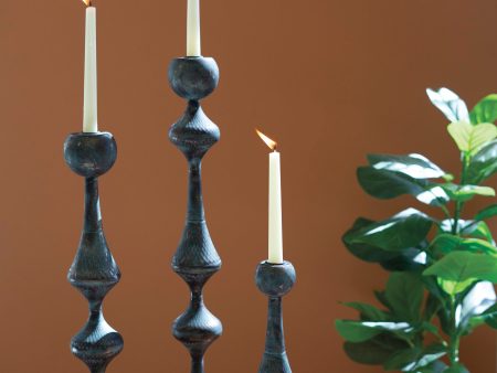 Set Of Three Metal Candle Towers Sale