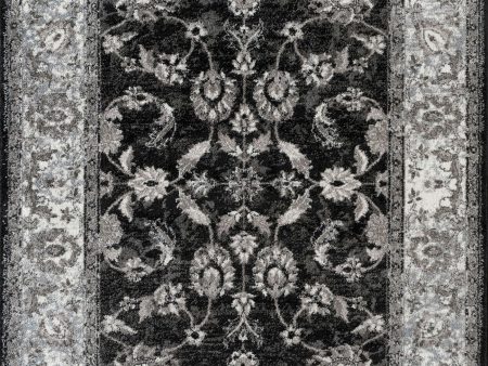 Amer Alexandria ALX-44 Black Area Rug Collection Online now