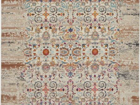 Nourison Vintage Kashan VKA02 Ivory Area Rug Collection For Discount