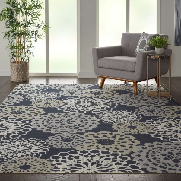 Waverly Sun N  Shade SND72 Black Area Rug Collection Sale