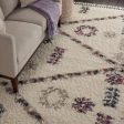 Nourison Denmark Shag DNK01 Ivory Area Rug Collection Sale