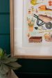 Framed Gardening Print Under Glass Fashion