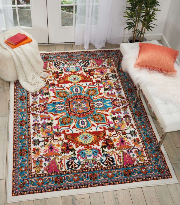 Nourison Oakdale OKD06 Ivory Area Rug Collection Online Sale