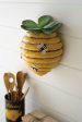 Ceramic Bee Hive Wall Planter Cheap