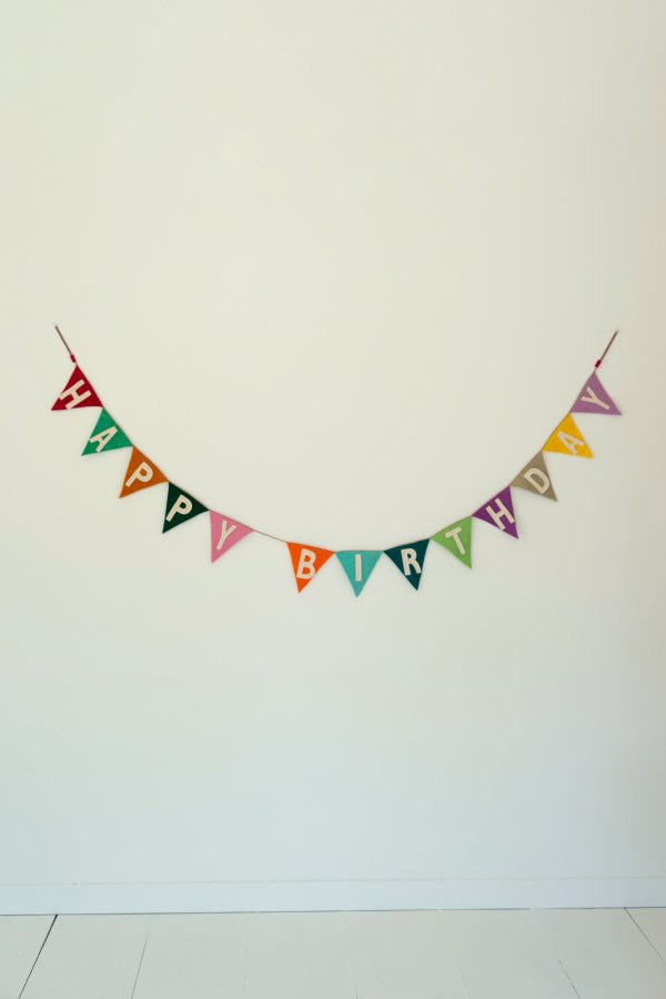 Felt Happy Birthday Garland For Discount