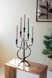 Forged Iron Five Taper Candelabra Sale