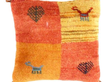 Canvello Lori Baft Rust Orange Throw Pillows - 16 X16  Fashion