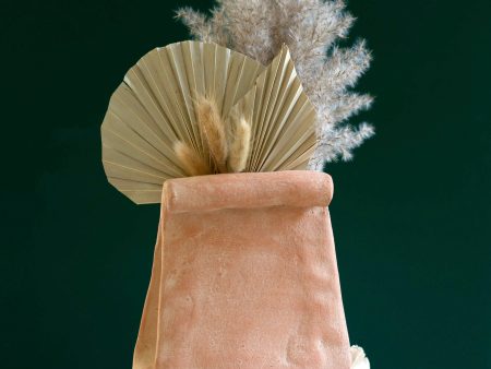 Folded Clay Paper Bag Vase For Discount