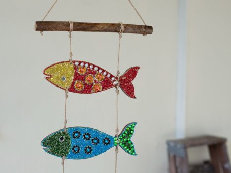 Beaded Fish Wall Dã‰Cor Cheap