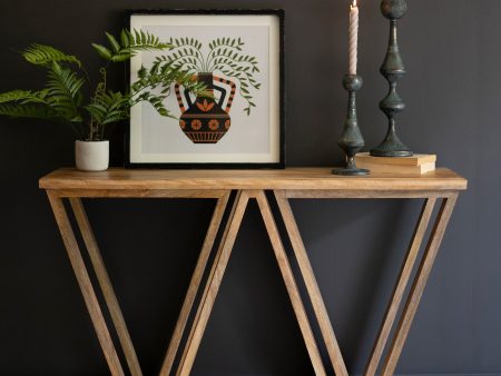 Mango Wood Triangle Console Supply