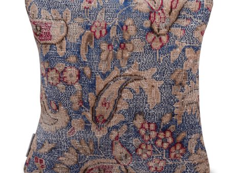 Canvello Antique Kerman Rug Blue Pillow Cases - 16 x16  Online Sale