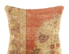 Canvello Vintage Turkish Hand Knotted Rug Pillow - 16  X 16  For Cheap