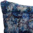 Canvello Antique Rug Royal Blue Throw Pillows - 16 x24  Cheap