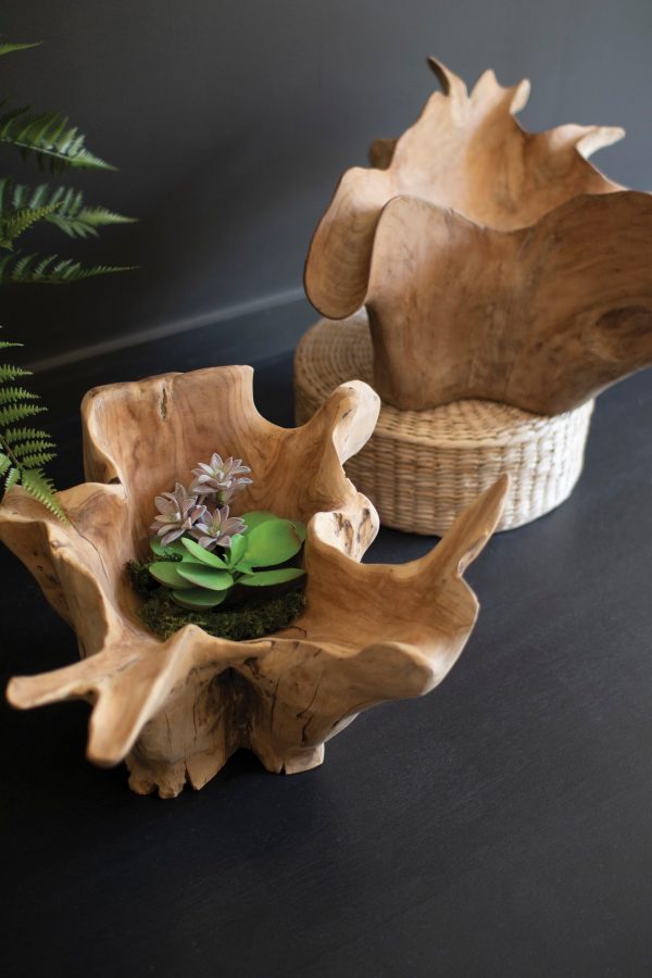 Blooming Teak Root Bowl Online Hot Sale