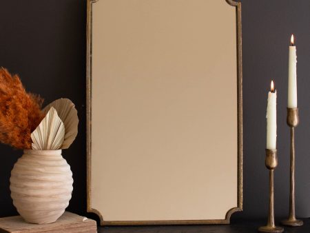 Antique Brass Vertical Wall Mirror Online now