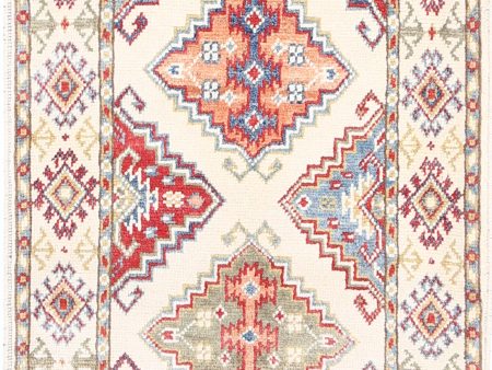 Ivory Akcha Revival Hand Knotted Rug on Sale