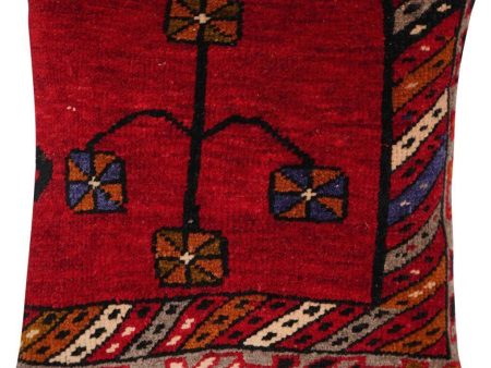 Canvello Antique Handmade Rug Red Cushions - 14 x14  on Sale