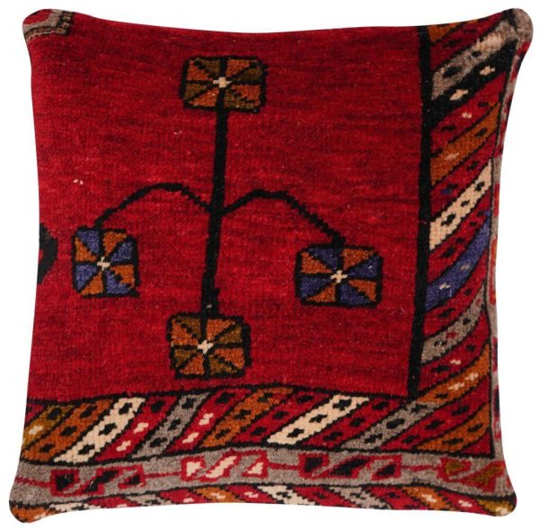 Canvello Antique Handmade Rug Red Cushions - 14 x14  on Sale