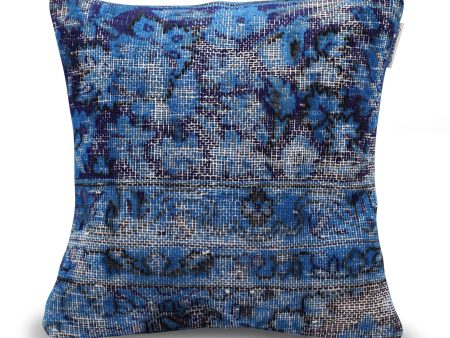 Canvello Antique Rug Royal Blue Throw Pillows - 16 x16  Supply